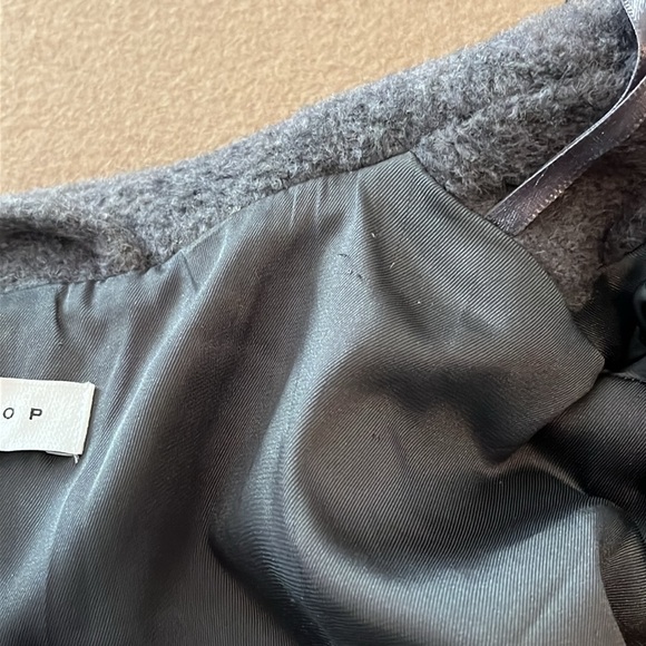 TOPSHOP NWOT Women's Blazer Jacket Peacoat 3 Button Coat Polyester -Size 12 - Picture 10 of 10